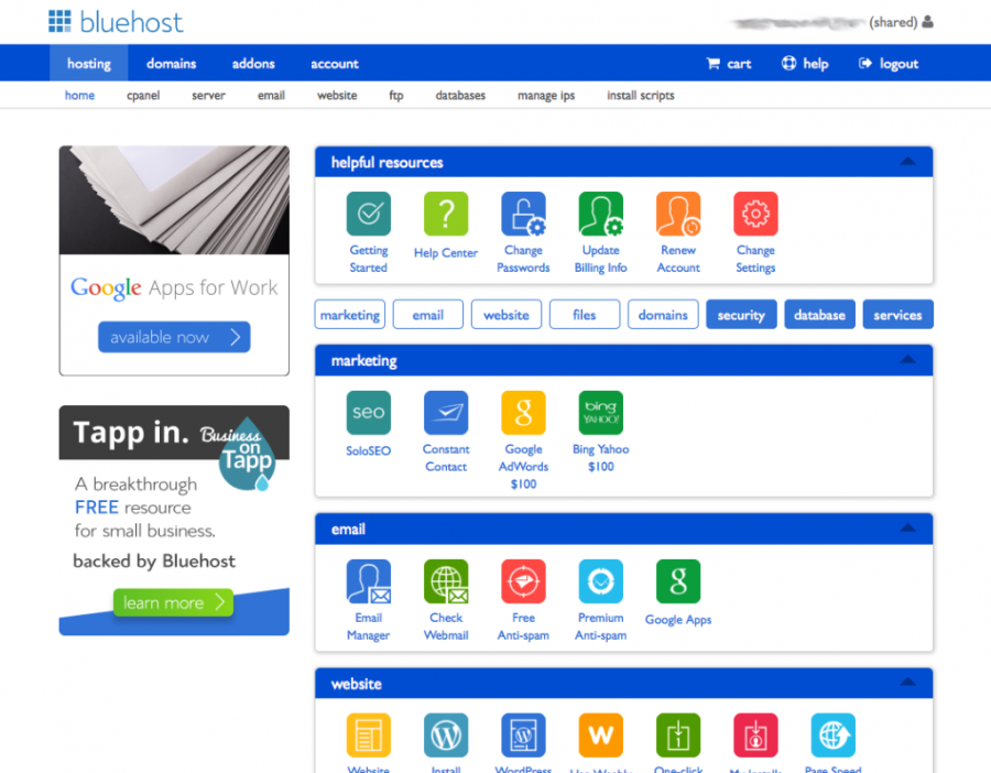 35_bluehost cpanel